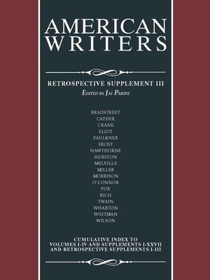 cover image of American Writers, Retrospective Supplement 3